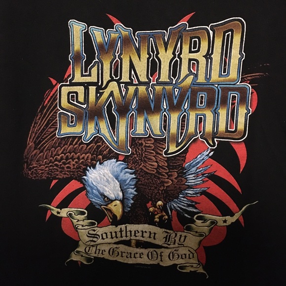 Lynyrd Skynyrd Vintage Rock Tour T-shirt "Southern By The Grace Of God " - Picture 2 of 7